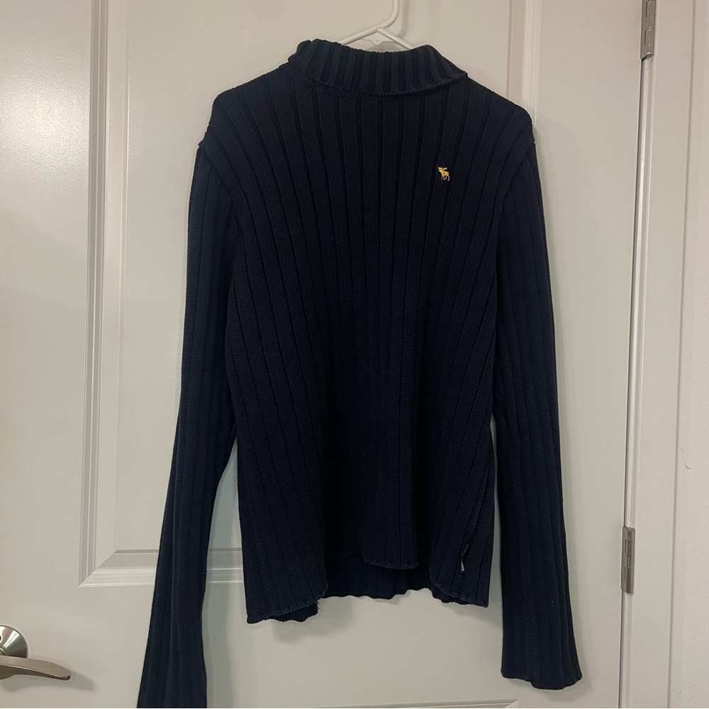 Abercrombie & Fitch Vintage Turtleneck Dark Blue Long Sleeve Sweater